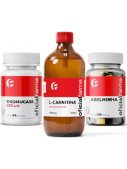 FIT PLUS - L Carnitina 300Ml + Thiomucase 400UTR 90 Caps + "Abelhinha" 120 Caps