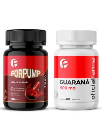 Forpump 2.0 Vasodilatador 160 Cápsulas + Guaraná 500Mg 60 Cápsulas